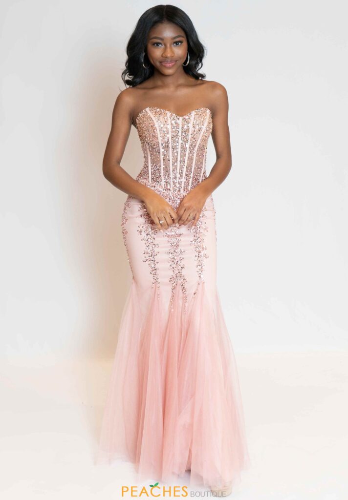 JOVANI 67026 ROSE GOLD OMBRE