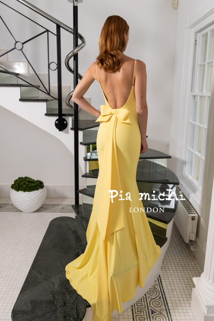 PIA MICHI 11353 BOW BACK LEMON