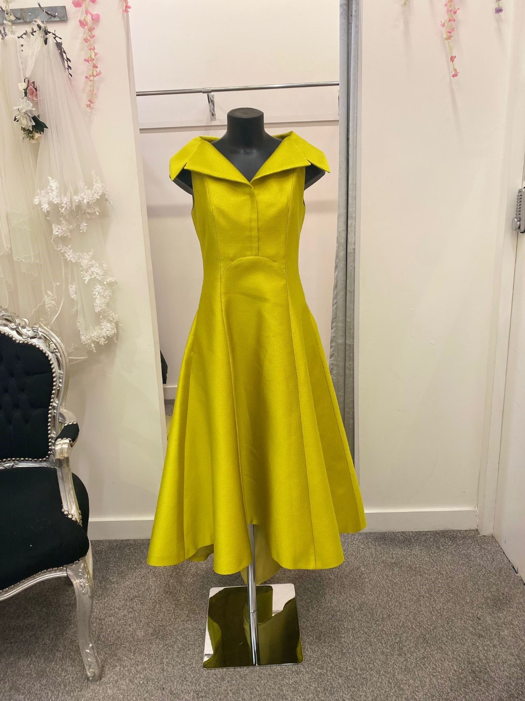 FELY CAMPO 23014 DRESS YELLOW | WEDDIGN GUEST DRESS
