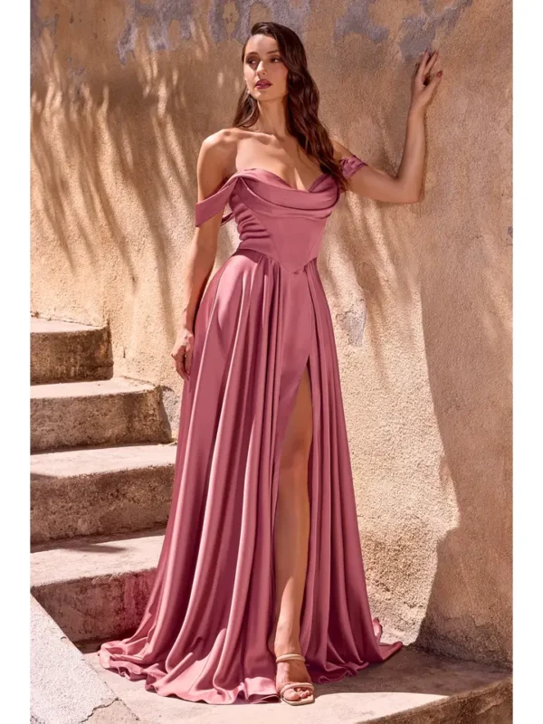 HOLLY SATIN MAUVE ROSE